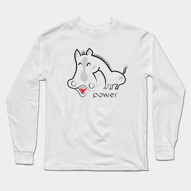 Horse Power Long Sleeve T-Shirt by Jumping Soul